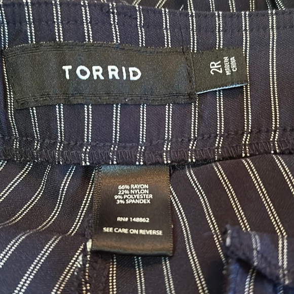 Torrid Pinstripe Capris - Picture 3 of 9